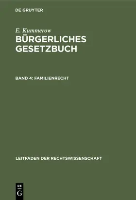 Kummerow / Lehmann |  Familienrecht | eBook | Sack Fachmedien