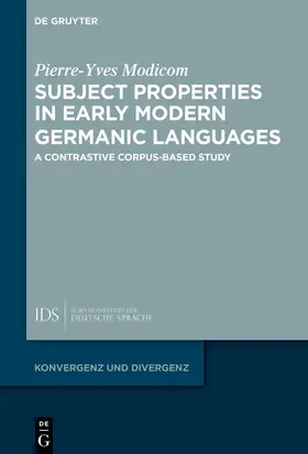 Modicom |  Subject Properties in Early Modern Germanic Languages | Buch |  Sack Fachmedien
