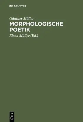 Müller |  Morphologische Poetik | eBook | Sack Fachmedien