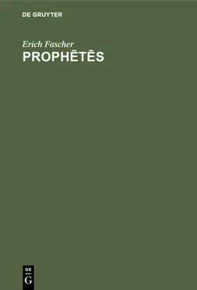 Fascher |  Prophetes | eBook | Sack Fachmedien