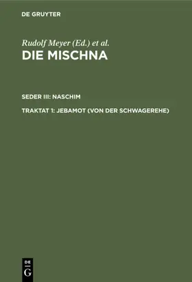 Meyer / Rengstorf / Rost |  Jebamot (Von der Schwagerehe) | eBook | Sack Fachmedien