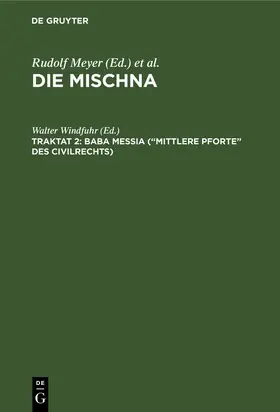 Windfuhr |  Baba meßia (“Mittlere Pforte” des Civilrechts) | eBook | Sack Fachmedien