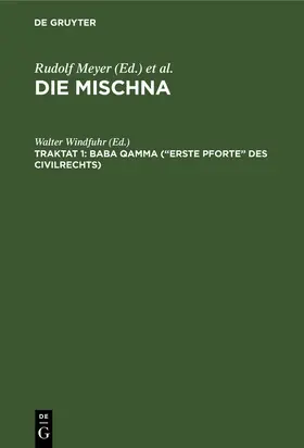Windfuhr |  Baba qamma (“Erste Pforte” des Civilrechts) | eBook | Sack Fachmedien