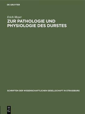 Meyer | Zur Pathologie und Physiologie des Durstes | E-Book | sack.de