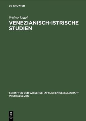 Lenel | Venezianisch-Istrische Studien | E-Book | sack.de
