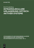 Freudenberg |  Intramolekulare Umlagerung optisch-aktiver Systeme | eBook | Sack Fachmedien