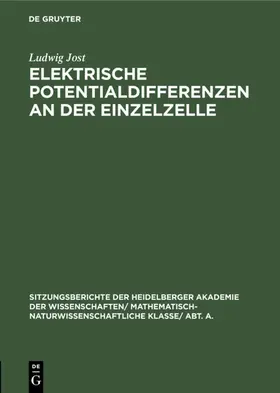 Jost | Elektrische Potentialdifferenzen an der Einzelzelle | E-Book | sack.de