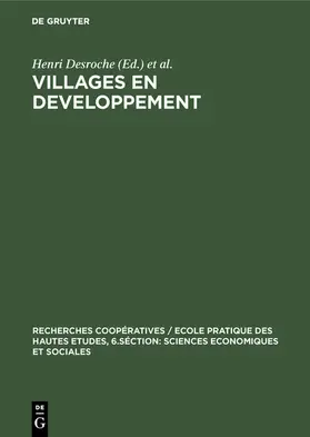 Desroche / Rambaud |  Villages en developpement | eBook | Sack Fachmedien