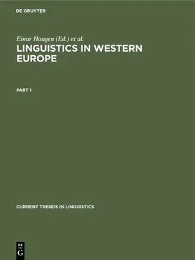 Haugen / Winter |  Linguistics in Western Europe. Part 1 | eBook | Sack Fachmedien
