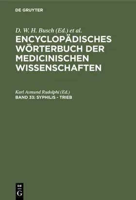 Rudolphi |  Syphilis - Trieb | eBook | Sack Fachmedien