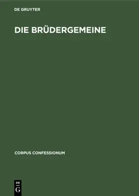 Fabricius |  Die Brüdergemeine | eBook | Sack Fachmedien