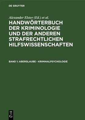 Elster / Lingemann |  Aberglaube - Kriminalpsychologie | eBook | Sack Fachmedien