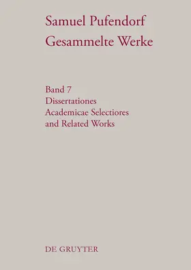 Seidler |  Dissertationes Academicae Selectiores and Related Works | Buch |  Sack Fachmedien