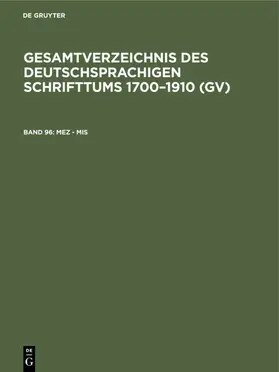 Schmuck / Gorzny / Geils | Mez - Mis | E-Book | sack.de