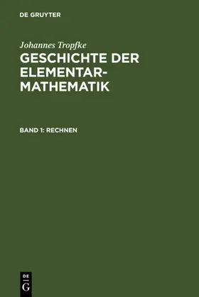 Vogel / Tropfke / Reich |  Rechnen | eBook | Sack Fachmedien