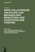 Pfeil |  Kritisches Repertorium der Forstwirthschaft und ihrer Hülfswissenschaften | eBook | Sack Fachmedien