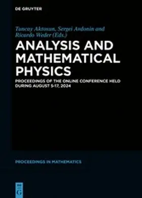 Aktosun / Avdonin / Weder | Analysis and Mathematical Physics | E-Book | www.sack.de