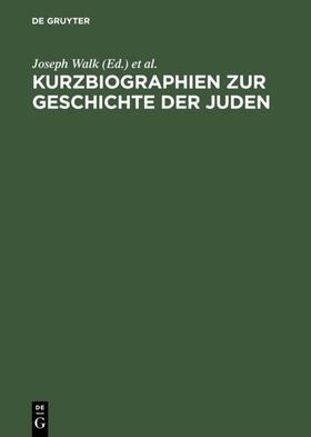 Walk | Kurzbiographien zur Geschichte der Juden | E-Book | sack.de