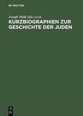 Walk |  Kurzbiographien zur Geschichte der Juden | eBook | Sack Fachmedien