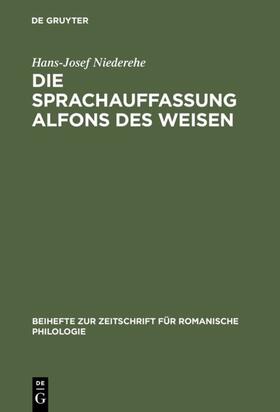 Niederehe | Die Sprachauffassung Alfons des Weisen | E-Book | sack.de