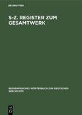 Franz / Bosl / Hofmann |  S–Z. Register zum Gesamtwerk | eBook | Sack Fachmedien