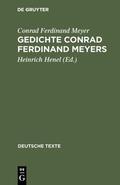 Meyer / Henel |  Gedichte Conrad Ferdinand Meyers | eBook | Sack Fachmedien