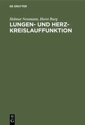 Neumann / Burg |  Lungen- und Herz-Kreislauffunktion | eBook | Sack Fachmedien