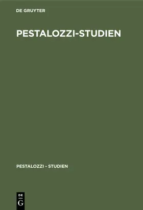  Pestalozzi-Studien | eBook | Sack Fachmedien