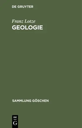 Lotze |  Geologie | eBook | Sack Fachmedien