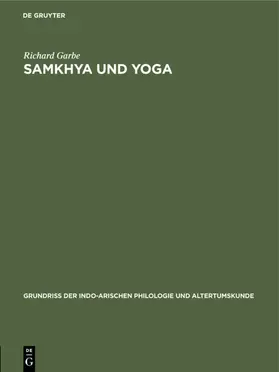 Garbe |  Samkhya und Yoga | eBook | Sack Fachmedien