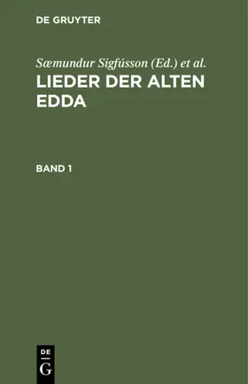 Sigfússon / Grimm |  Lieder der alten Edda. Band 1 | eBook | Sack Fachmedien