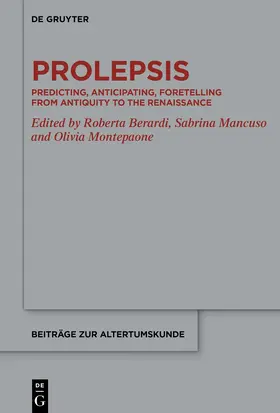 Berardi / Montepaone / Mancuso |  Prolepsis | eBook | Sack Fachmedien