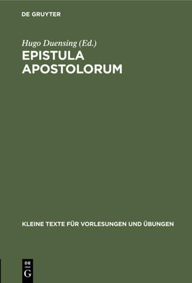 Duensing | Epistula apostolorum | E-Book | sack.de