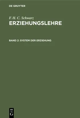 Schwarz | System der Erziehung | E-Book | www.sack.de