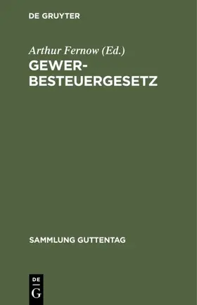 Fernow | Gewerbesteuergesetz | E-Book | www.sack.de