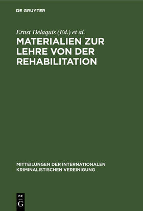 Delaquis / Polec | Materialien zur Lehre von der Rehabilitation | E-Book | sack.de