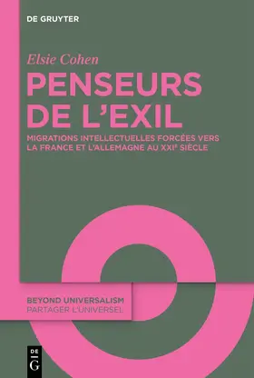 Cohen |  Penseurs de l’exil | Buch |  Sack Fachmedien