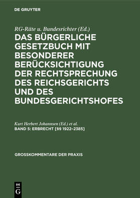 Johannsen / Kregel | Erbrecht [§§ 1922–2385] | E-Book | sack.de
