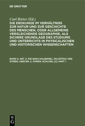 Ritter |  Die Erdkunde von Asien / Ritter, Carl | eBook | Sack Fachmedien