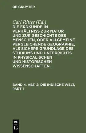 Ritter |  Die Erdkunde von Asien / Ritter, Carl | eBook | Sack Fachmedien