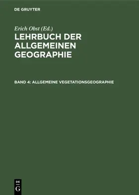 Obst | Allgemeine Vegetationsgeographie | E-Book | www.sack.de
