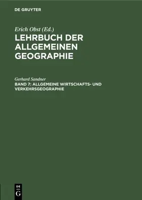Sandner | Allgemeine Wirtschafts- und Verkehrsgeographie | E-Book | www.sack.de