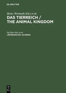 Thor / Schulze / Wermuth |  Acarina | eBook | Sack Fachmedien