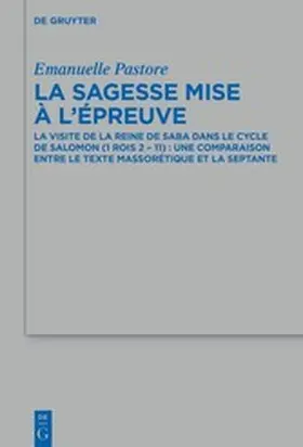 Pastore | La sagesse mise à l’épreuve | E-Book | www.sack.de