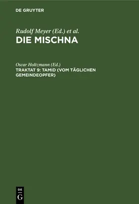 Holtzmann |  Tamid (Vom täglichen Gemeindeopfer) | eBook | Sack Fachmedien