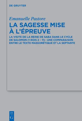 Pastore |  La sagesse mise à l’épreuve | eBook | Sack Fachmedien
