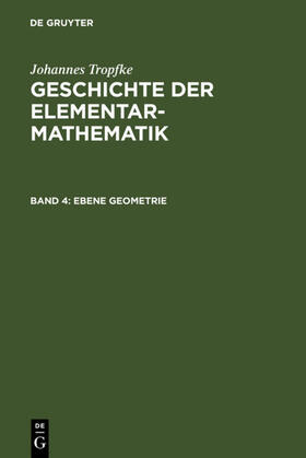 Vogel / Tropfke / Reich | Ebene Geometrie | E-Book | sack.de