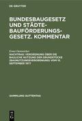 Oestreicher |  Verordnung über die bauliche Nutzung der Grundstücke (Baunutzungsverordnung) vom 15. September 1977 | eBook | Sack Fachmedien