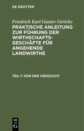 Gericke |  Von der Viehzucht | eBook | Sack Fachmedien