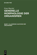 Haeckel |  Allgemeine Anatomie der Organismen | eBook | Sack Fachmedien